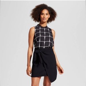 Who What Wear Sheer Print Tank Size Small